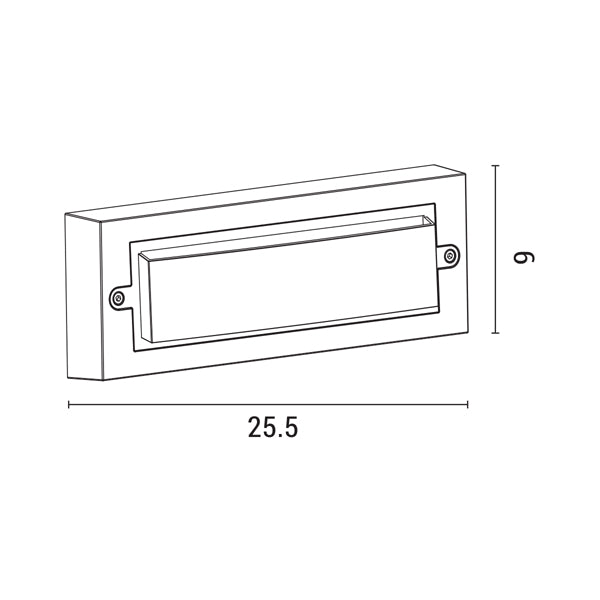 Φωτιστικό Τοίχου LED 6W 255x42x90 3CCT IP65 Γκρι ARTE ILLUMINA Senario - εικόνα 4