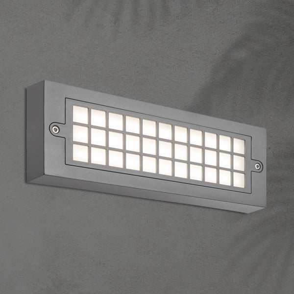 Φωτιστικό Τοίχου LED 6W 255x30x90 3CCT IP65 Γκρι ARTE ILLUMINA Senario - εικόνα 2