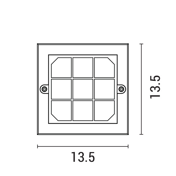 Φωτιστικό Τοίχου LED 6W 135x135x32 3CCT IP65 Γκρι ARTE ILLUMINA Senario - εικόνα 4