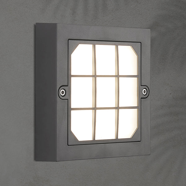 Φωτιστικό Τοίχου LED 6W 135x135x32 3CCT IP65 Γραφίτης ARTE ILLUMINA Senario - εικόνα 2