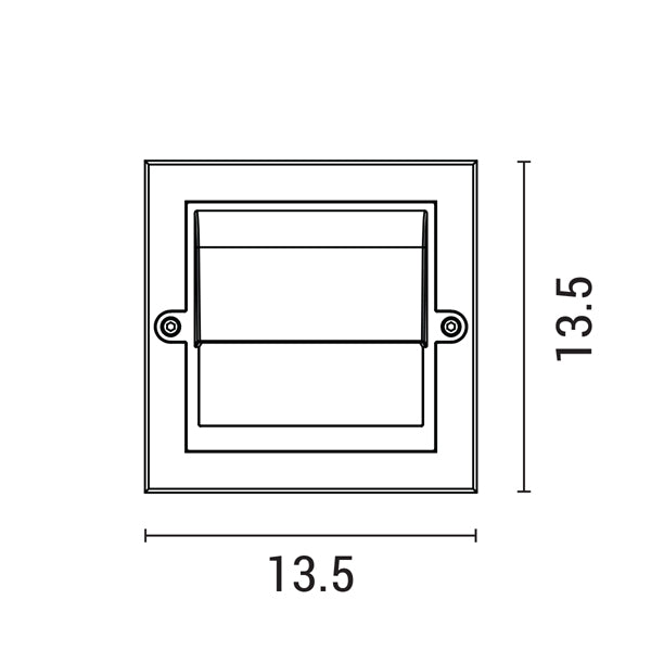 Φωτιστικό Τοίχου LED 6W 135x135x55 3CCT IP65 Γκρι ARTE ILLUMINA Senario - εικόνα 4