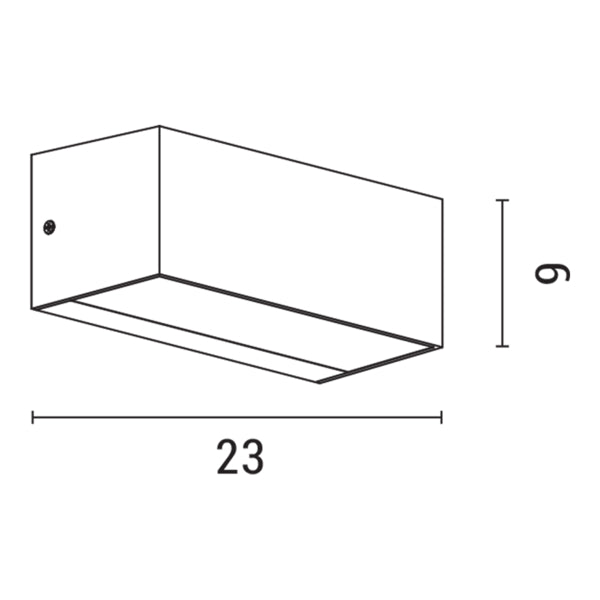 Φωτιστικό Τοίχου LED 12W 230x90x100 3CCT IP65 Λευκό ARTE ILLUMINA Lima - εικόνα 4