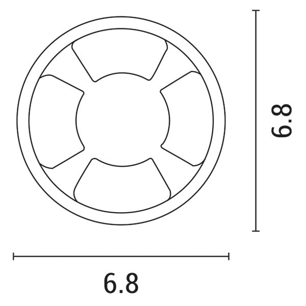 Φωτιστικό Δαπέδου Εξωτερικό 4F LED 3W IP65 12V Φ68x24mm Pro Μαύρο ARTE ILLUMINA - εικόνα 2