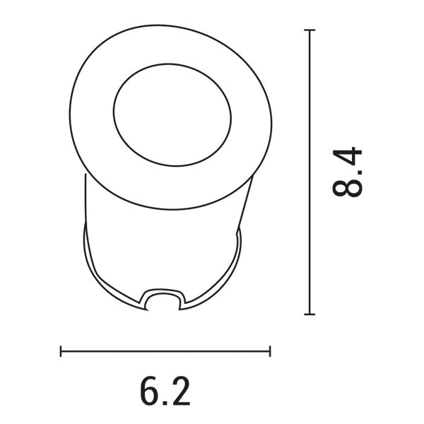 Φωτιστικό Δαπέδου Εξωτερικό LED 3W IP65 85-265V Φ62mm Pro Μαύρο ARTE ILLUMINA - εικόνα 2