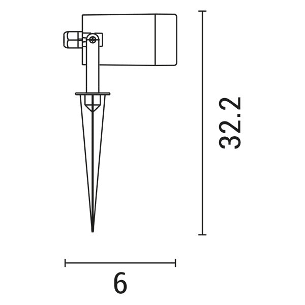 Σποτ Κήπου Πλαστικό 1xGU10 Max5W IP65 Λευκό ARTE ILLUMINA - εικόνα 2