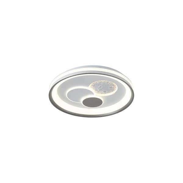 Πλαφονιέρα Μέταλλο - Πλαστικό LED 60W 4020Lm (3000&4000K) Φ510x75mm Λευκό ARTE ILLUMINA Alegre