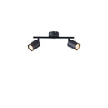 Σποτ Μέταλλο 2φωτο 2xGU10 Max 7W 300x130mm Μαύρο ARTE ILLUMINA Olymp