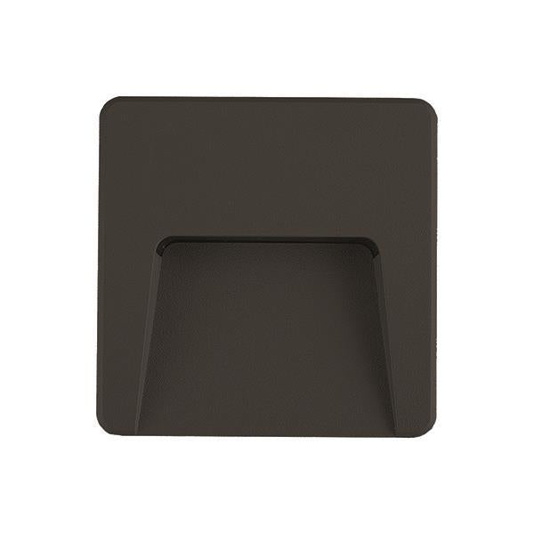 Φωτιστικό Τοίχου Slim LED 3W IP65 230V 3CCT 120x120mm Pro Μαύρο ARTE ILLUMINA