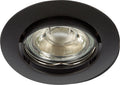 Vk Lighting Vk / 03008G / B Στρογγυλό Μεταλλικό Χωνευτό Σποτ με Ντουί GU10 Κινούμενο Μαύρο 8.4x8.4εκ. 64173-047121