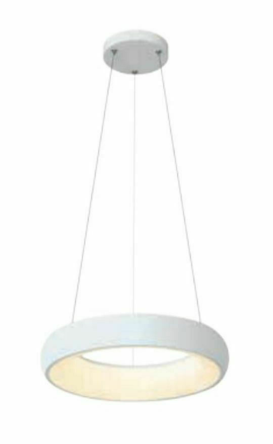 Inlight Ρυθμιζόμενο Κρεμαστό Φωτιστικό Λευκό LED 60x60εκ. 42023-A - White