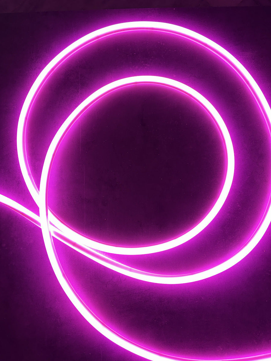 Στρογγυλή Neon Flex 220V 12W Pink IP65