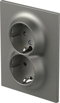 Πρίζα Σουκο Διπλή 2P+E 16A 250V~ Ks Ti Flat Logiq