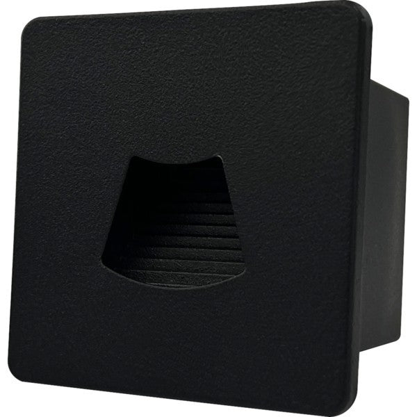 Φωτιστικό Χωνευτό LED 3W DC24V 18Lm 3000K 85x85x46mm IP54 Μαύρο ARTE ILLUMINA