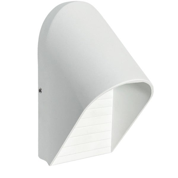 Απλίκα Τοίχου Αλουμινίου 5W 145Lm 3000K 145x70x95mm IP54 Λευκή ARTE ILLUMINA