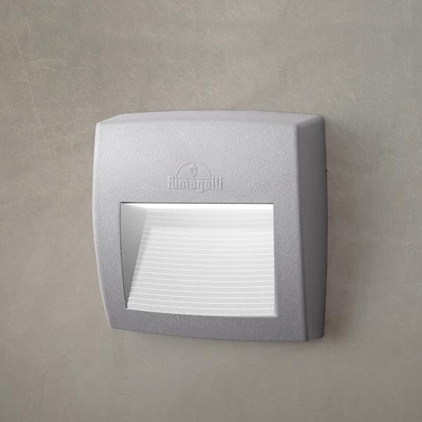 Fumagalli Lorenza 150 Απλίκα Τοίχου 1ΧR7S LED 3,5W 3CCT(2700Κ-4000Κ-6500Κ) Γκρι