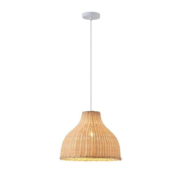 Φωτιστικό Κρεμαστό Bamboo Μονόφωτο 1x1XE27 Max 15W Φ330x1440mm Μπεζ ARTE ILLUMINA Coastal