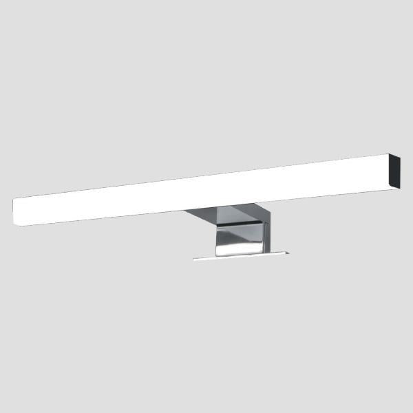 Φωτιστικό Μπάνιου Πλαστικό LED 5W 450Lm 4000κ 300x103x4mm Ασημί (2τρόποι Στήριξης) ARTE ILLUMINA Diplo