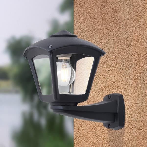 Fumagalli Nardo Roby Απλίκα Τοίχου 1xE27 260x275mm Μαύρη