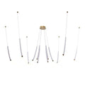 Φωτιστικό Κρεμαστό LED 75W 4500Lm 3000K 1200XH1500mm Λευκό - Χρυσό ARTE ILLUMINA Pearlette
