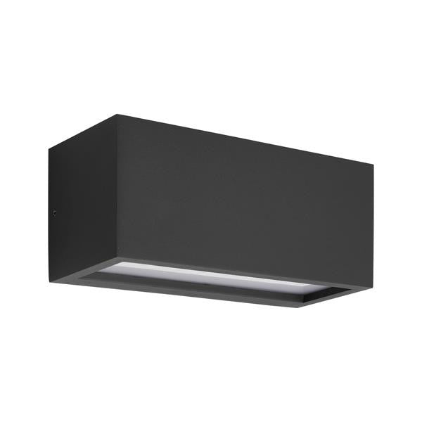 Απλίκα Τοίχου 1xE27 250x110x110mm IP54 Μαύρη Up Down ARTE ILLUMINA Amigo