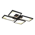 Φωτιστικό Οροφής Αλουμίνιο LED 36W 1400Lm 3000K 448x578mm Μαύρο ARTE ILLUMINA Square