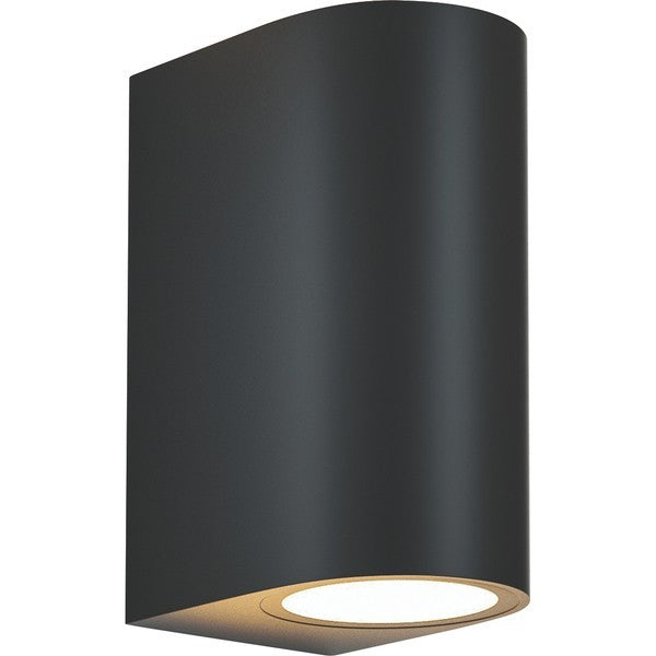 Απλίκα Τοίχου Up - Down Οβάλ 2xGU10 Max5W 90x70x147mm IP65 Μαύρη ARTE ILLUMINA