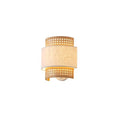 Απλίκα Τοίχου Μέταλλο - Ύφασμα 1xE27 Max 15W 240x230x140mm Μπεζ - Ματ Λευκό ARTE ILLUMINA Isla