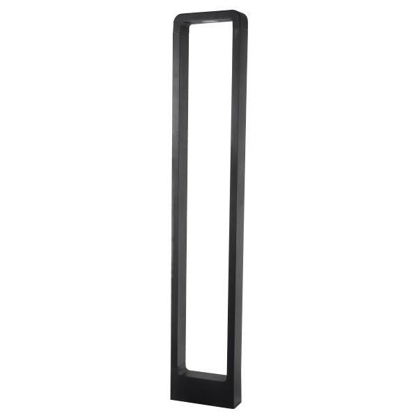 Κολωνάκι Αλουμινίου 12W 162x57x600 IP65 3000K Μαύρο ARTE ILLUMINA
