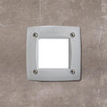 Fumagalli Leti 100 Square Απλίκα Τοίχου Τετράγωνη Χωνευτή 1xGX53 LED 3W 3CCT(3000K-4000K-6000K) Γκρι Opal