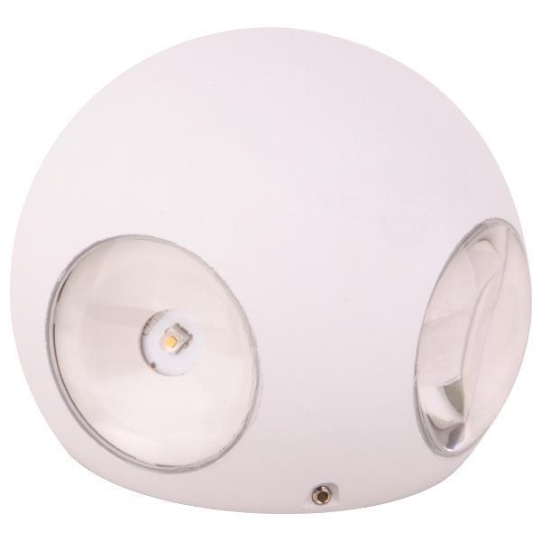 Φωτιστικό Τοίχου Στρογγυλό LED 8W Φ100x94 3000K IP65 Λευκό PLUS ARTE ILLUMINA