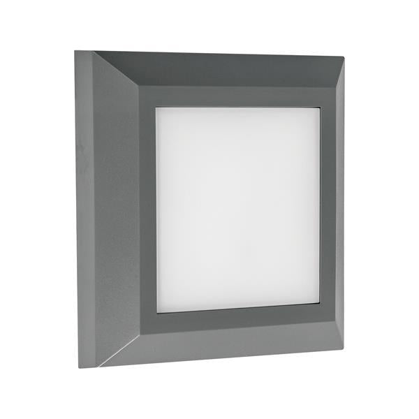Φωτιστικό Τοίχου Slim LED 3W IP65 230V 3CCT 125x125mm Pro Γραφίτης ARTE ILLUMINA