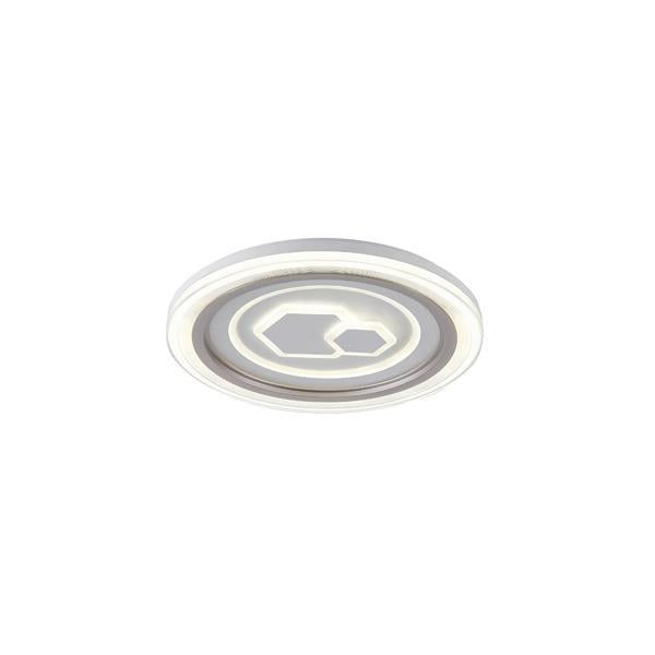 Πλαφονιέρα Μέταλλο - Πλαστικό LED 60W 5220Lm 3CCT(3000-4000-6500K) Φ490x50mm Λευκό ARTE ILLUMINA Motivo