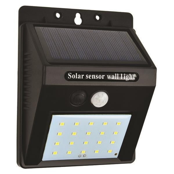 Απλίκα με Ηλιακό Panel & Ανιχνευτή Κίνησης 0,55W 6500κ PLUS ARTE ILLUMINA