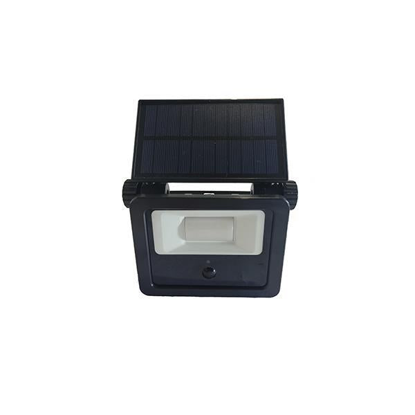 Απλίκα με Ηλιακό Panel & Ανιχνευτή Κίνησης 3W 103x60x110mm 3CCT Μαύρη ARTE ILLUMINA