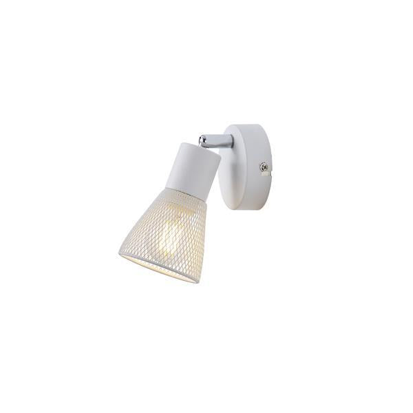 Σποτ με Δίχτυ Μέταλλο 1xE14 Max 8W 80x80x125mm Λευκό ARTE ILLUMINA MESHY