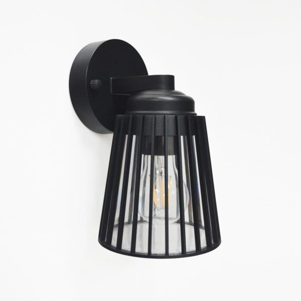 Απλίκα Τοίχου Πλαστική 1χε 27 Max 10W 135x153x225mm IP44 Μαύρη ARTE ILLUMINA