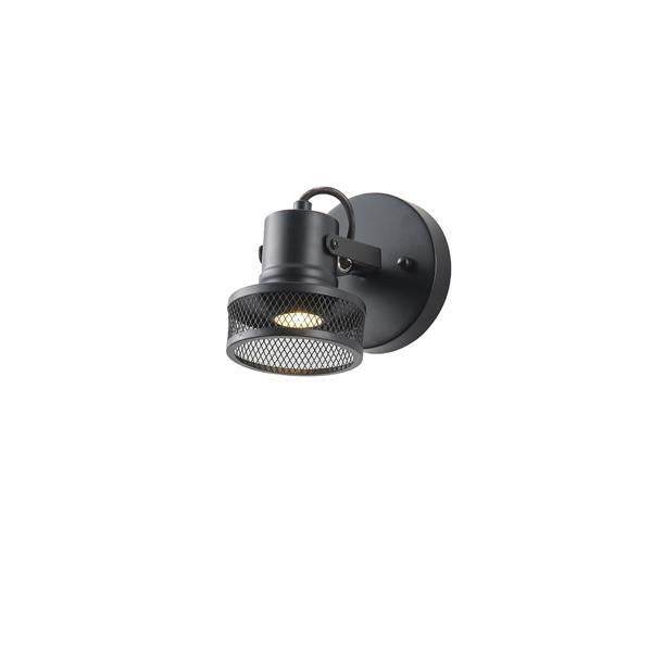 Σποτ Οροφής με Δίχτυ Μέταλλο 1xGU10 Max 5W 165x100x152mm Μαύρο ARTE ILLUMINA Solun