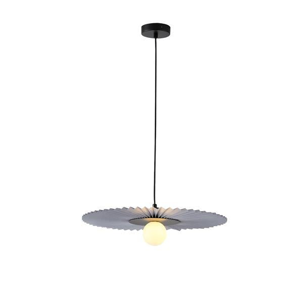 Φωτιστικό Κρεμαστό Μέταλλο - Ύφασμα 1xG9 Max 10W Φ480mm Λευκό ARTE ILLUMINA Piruette
