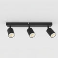Σποτ Οροφής Τριπλό GU10 Max5w Φ320x105mm S1962 Μαύρο ARTE ILLUMINA Brava