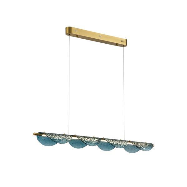 Φωτιστικό Κρεμαστό 20W 1200Lm 3000K L120x6XH150 Χρυσό ARTE ILLUMINA Hawai