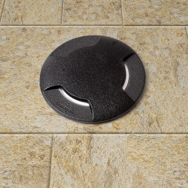 Fumagalli Ceci 160 3L Δαπέδου 1xGX53 LED 10W 3CCT(3000K-4000K-6000K) Ø160mm Μαύρη
