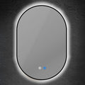 Καθρέπτης Οβάλ με Μαύρο Πλαίσιο Touch LED Dimmable Antifog 16W 1280Lm 3CCT (3000-4000-6000K) 500x900mm ARTE ILLUMINA Cylis
