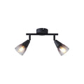 Σποτ Μέταλλο Γυαλί 2φωτο 2xE14 Max 8W 220x80x165mm Φιμέ ARTE ILLUMINA CLASSY