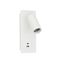 Απλίκα Ανάγνωσης Αλουμινίου 1xGU11 MAX8W Φ40x80mm με USB Type C Άσπρη ARTE ILLUMINA Von