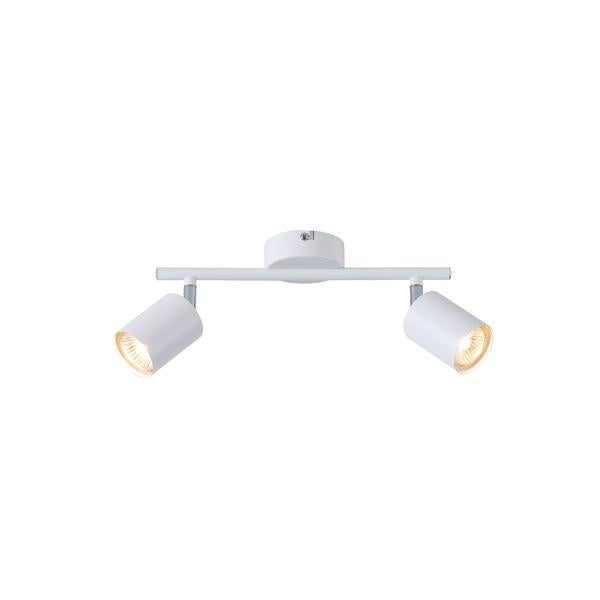 Σποτ Μέταλλο 2φωτο 2xGU10 Max 7W 300x155mm Λευκό ARTE ILLUMINA Olymp