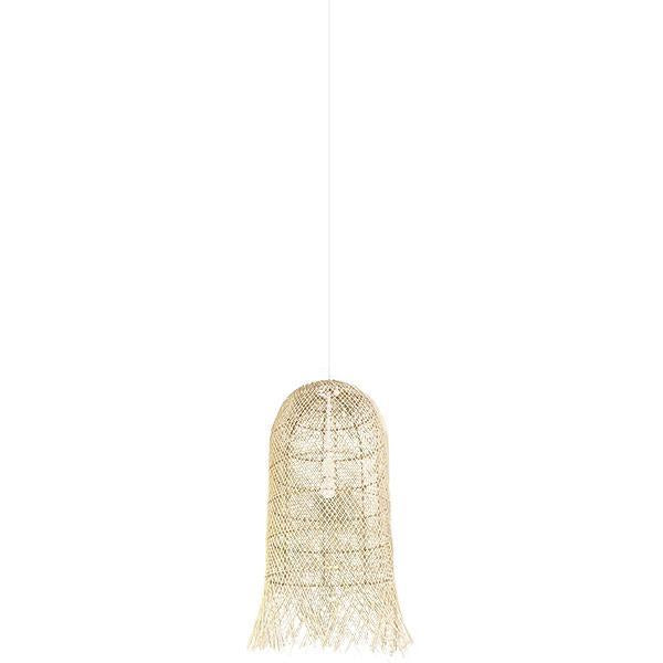 Φωτιστικό Κρεμαστό Μονόφωτο E27 Max 60W Ø350x2300mm Rattan Φυσικό Χρώμα ARTE ILLUMINA Kai