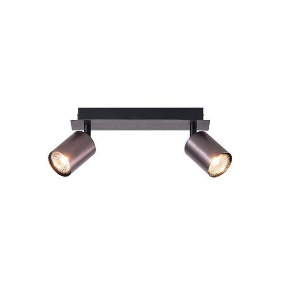 Σποτ Αλουμίνιο 2φωτο 2xGU10 Max 7W 250x120mm Γκρι ARTE ILLUMINA LUXY