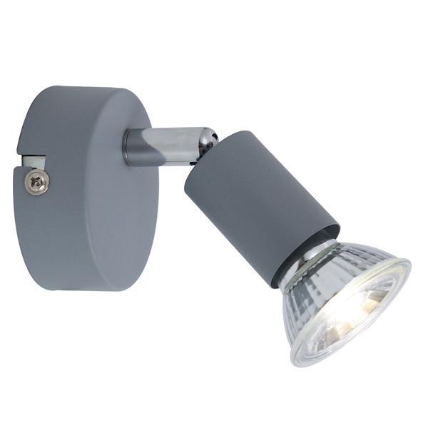 Σποτ Κινητό Μέταλλο 1xGU10 Max 7W 70x70x105mm Γκρι ARTE ILLUMINA Vorras