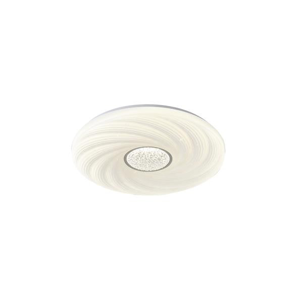 Πλαφονιέρα Μέταλλο - Πλαστικό LED 60W 5580Lm 3CCT(3000-4000-6500K) Φ480x75mm Λευκό ARTE ILLUMINA Triano