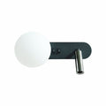 Απλίκα Ανάγνωσης Διπλού Φωτισμού 1xG9 Max 7W + LED 3W 150Lm 3000K 270x152x120mm Μαύρη ARTE ILLUMINA Node